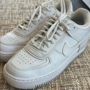 Nike Woman’s Air Force 1 Low Top Sneakers in White Size 8.5